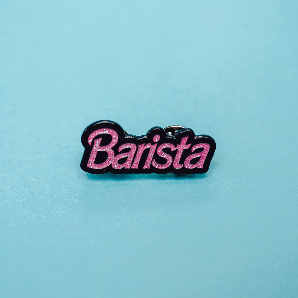 Barbie Barista pin